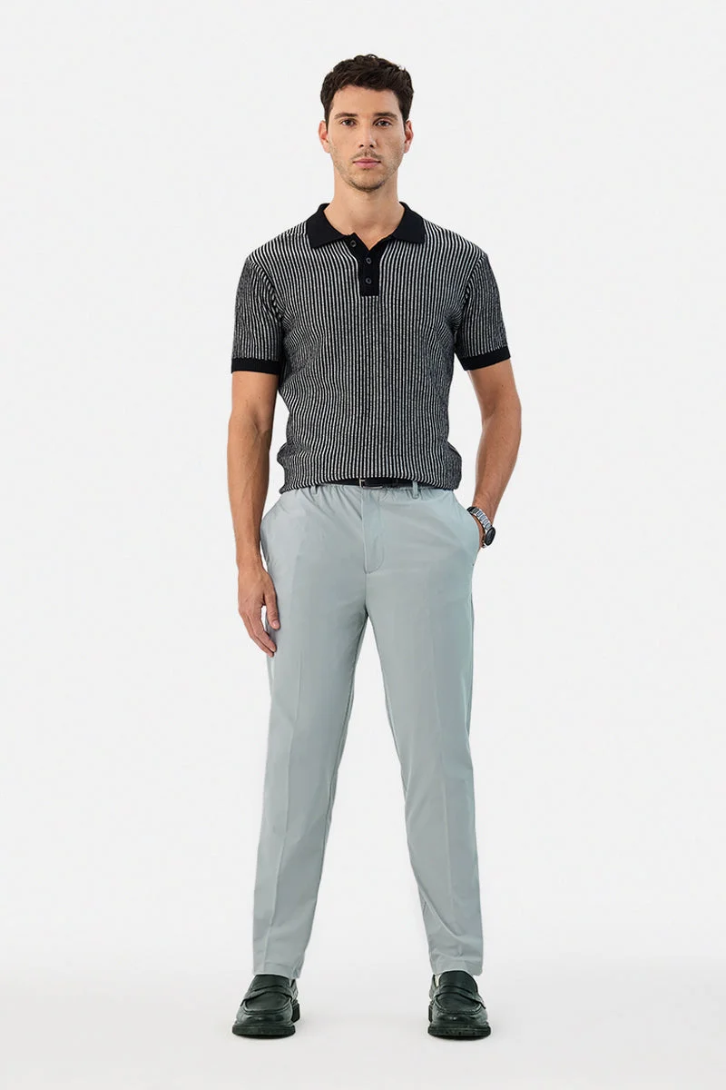 سنيتش Regular Fit Light Grey Trousers